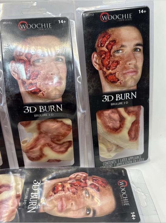 Cinema Secrets Woochie 3D Burn – Prótese de queimadura de látex FX