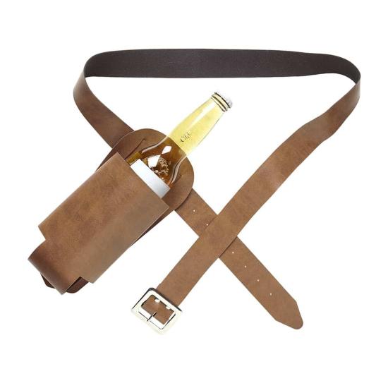 Porta-garrafas com cinto para garrafas. Porta-garrafas com cinto para garrafas.