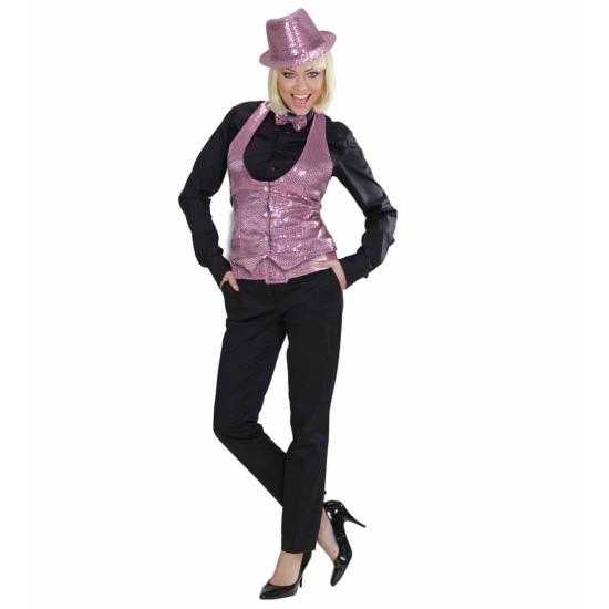 Cinto Rosa Glitter 120 cm.