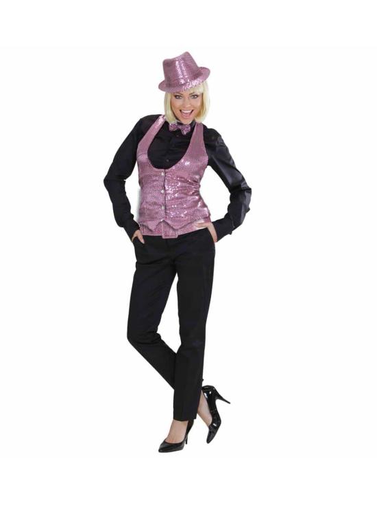 Cinto Rosa Glitter 120 cm.