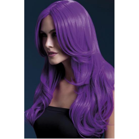 Coleção Fever, Peruca Khloe, Roxo Neon Coleção Fever, Peruca Khloe, Roxo Neon