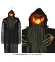 Abóbora Pendurada com Luz 120 cm – Decoração de Halloween com Som