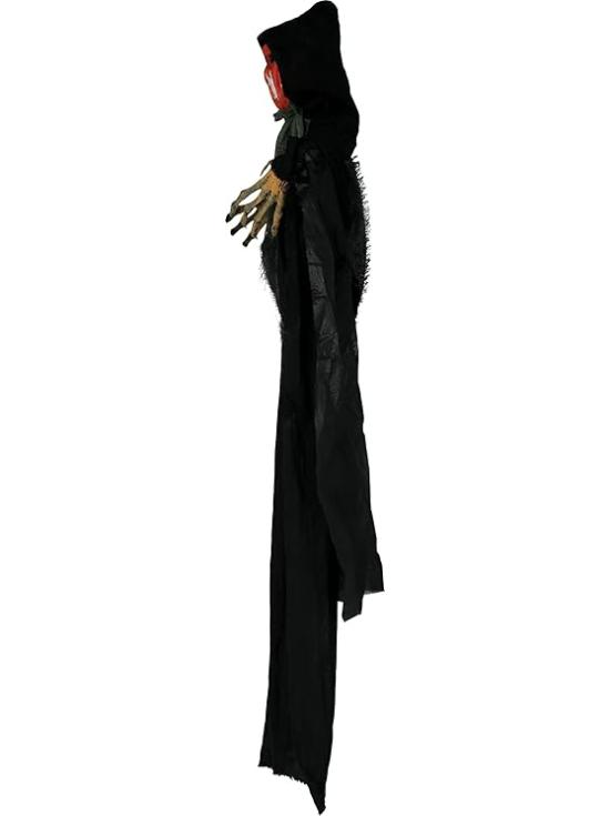 Abóbora Pendurada com Luz 120 cm – Decoração de Halloween com Som