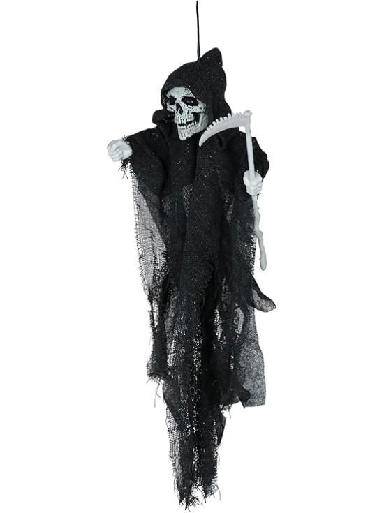 Pingente de Esqueleto com Foice 50 cm – Decoração de Halloween