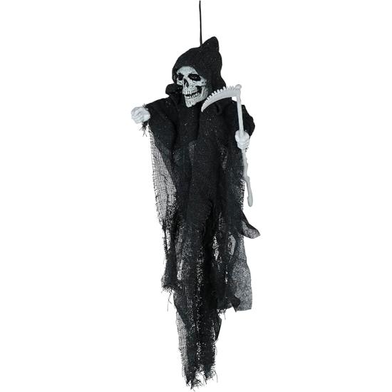 Pingente de Esqueleto com Foice 50 cm – Decoração de Halloween