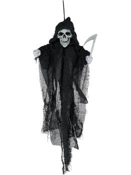 Pingente de Esqueleto com Foice 50 cm – Decoração de Halloween