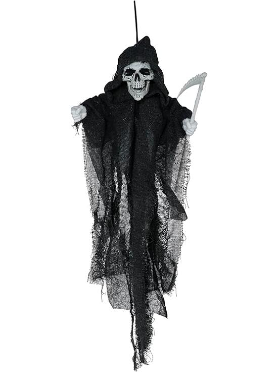 Pingente de Esqueleto com Foice 50 cm – Decoração de Halloween