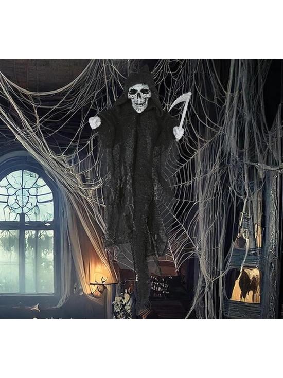 Pingente de Esqueleto com Foice 50 cm – Decoração de Halloween