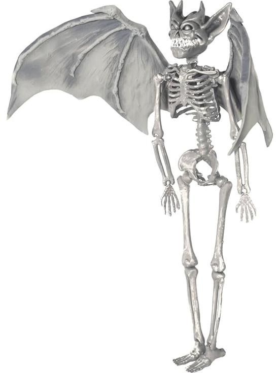 Pingente de Esqueleto de Vampiro com Asas 40 cm – Decoração de Halloween