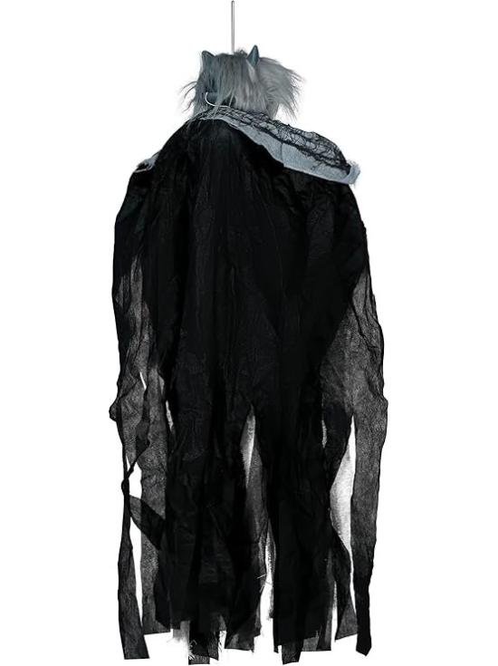 Pingente de Lobisomem com Luz, Som e Movimento 120 cm – Decoração de Halloween