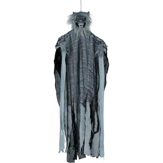 Pingente de Lobisomem com Luz, Som e Movimento 120 cm – Decoração de Halloween