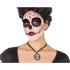 Colar Catrina Dia dos Mortos com Medalhão de Caveira