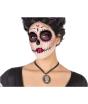 Colar Catrina Dia dos Mortos com Medalhão de Caveira