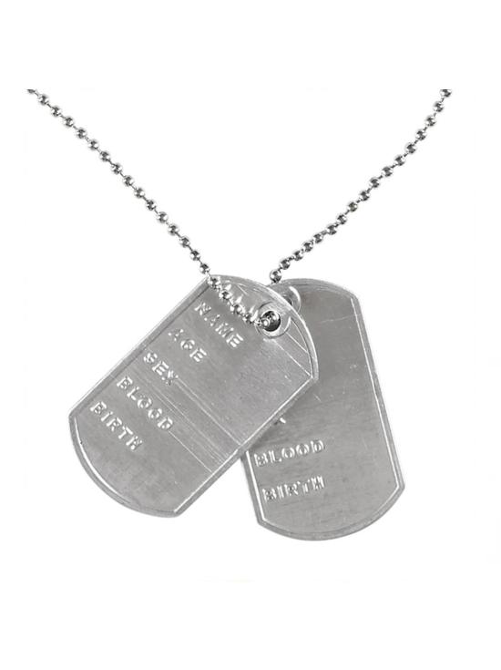 Colar de Placas Militares.