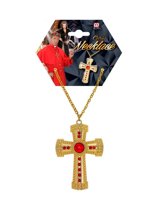 Colar Cruz Dourada Sacerdote/Bispo