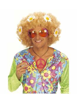 Colar Hippie Fluorescente do Símbolo da Paz