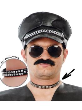 colar punk brilhante