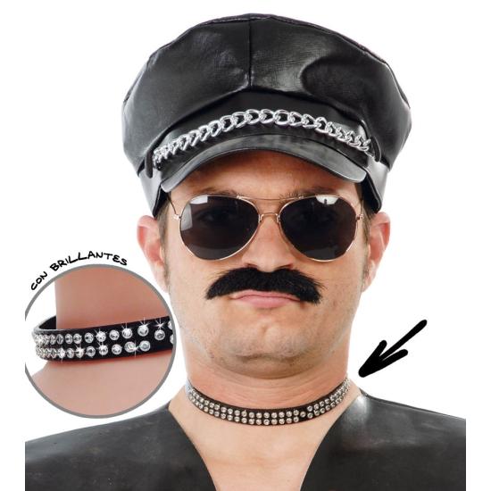 colar punk brilhante