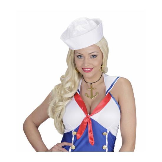 Colar e brincos de âncora de marinheiro