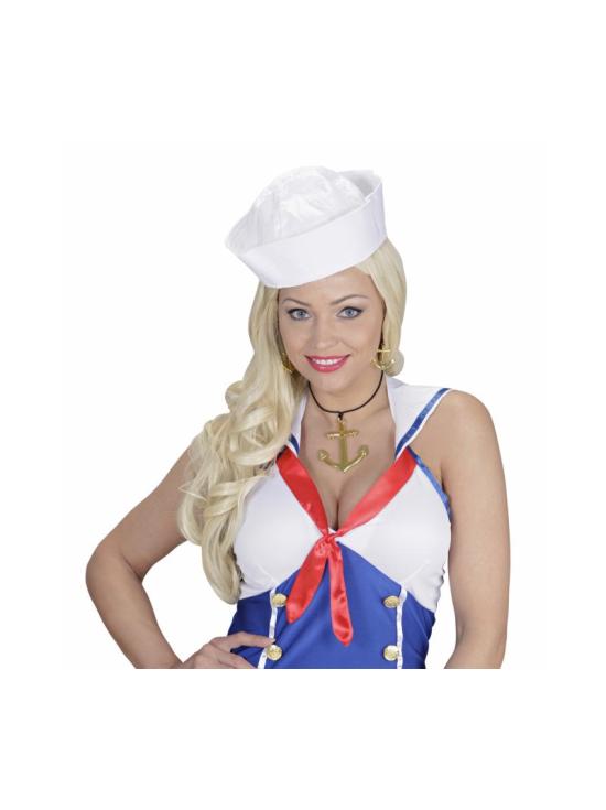 Colar e brincos de âncora de marinheiro