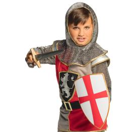 Conjunto de escudo e espada medieval infantil