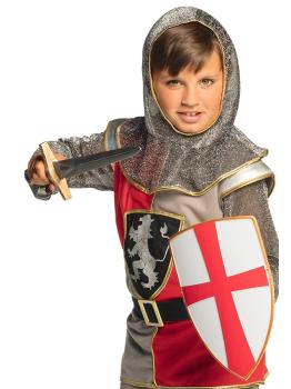 Conjunto de escudo e espada medieval infantil