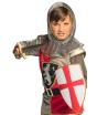 Conjunto de escudo e espada medieval infantil