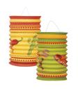 Conjunto de 2 Lanternas Mexicanas de 16 cms.