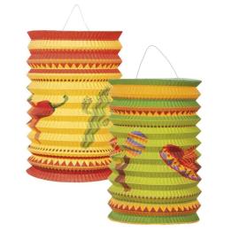 Conjunto de 2 Lanternas Mexicanas de 16 cms.