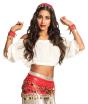 Conjunto de dança do ventre Zingara ou vermelho