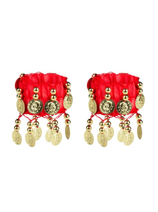 Conjunto de dança do ventre Zingara ou vermelho