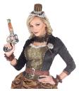 Conjunto de acessórios steampunk marrom – colar e pulseiras de renda