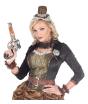 Conjunto de acessórios steampunk marrom – colar e pulseiras de renda