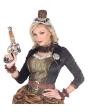 Conjunto de acessórios steampunk marrom – colar e pulseiras de renda