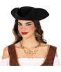 Conjunto de colar e brincos metálicos de pirata - Acessórios de joalheria para mulheres