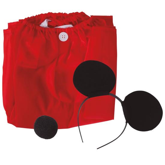 Conjunto de fantasia de rato, tamanho único