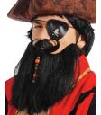 Conjunto de fantasias de barba preta e bigode.