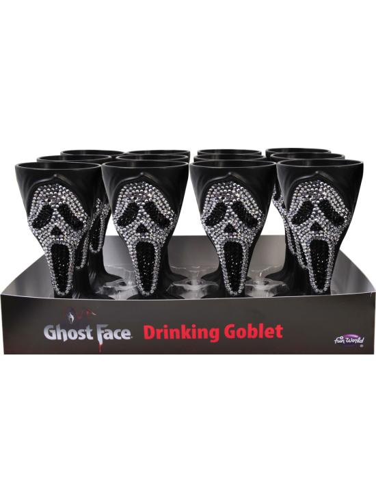 Copo espumante Ghost Face® 25 cl – Copo de Halloween 18 cm