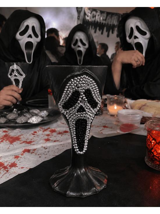 Copo espumante Ghost Face® 25 cl – Copo de Halloween 18 cm