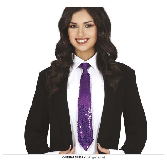 Gravata Lantejoulas Coloridas 35 cms