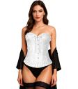 Corset branco feminino – Top para fantasias de princesas, marquesas e festas de carnaval.