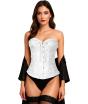 Corset branco feminino – Top para fantasias de princesas, marquesas e festas de carnaval.