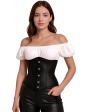 Corset preto feminino – Top elegante para fantasia de princesa e marquesa