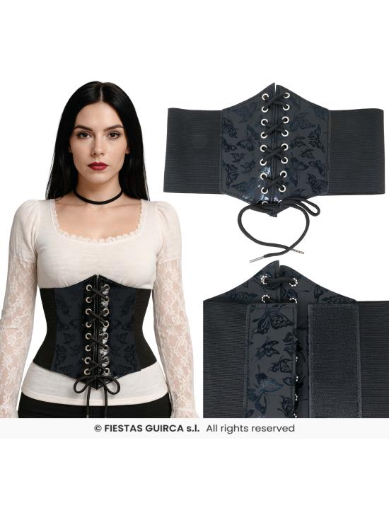 Corpete Feminino Adulto – Tamanho Único Preto