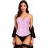Corset rosa feminino – Top de fantasia para princesas, marquesas e festas de carnaval.