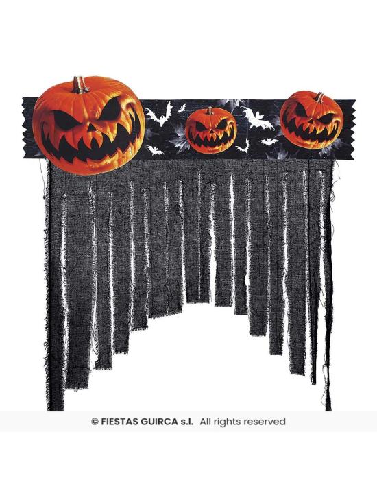 Cortina Decorativa Halloween 90x90 cm