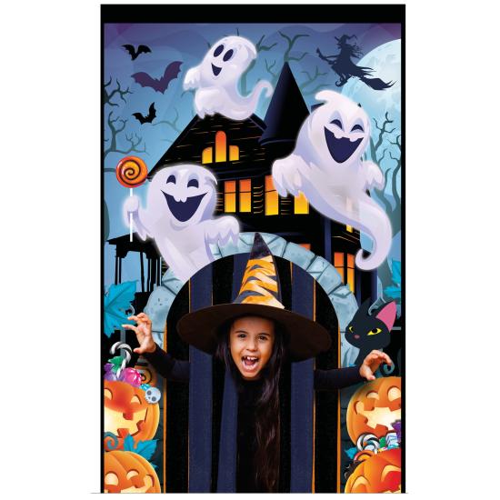 Cortina infantil de Halloween 145 x 245 cm Fantasmas