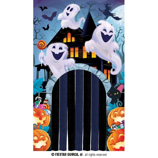 Cortina infantil de Halloween 145 x 245 cm Fantasmas