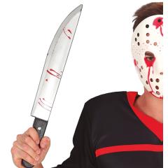 Cuchillo con sangre, 50 cms.