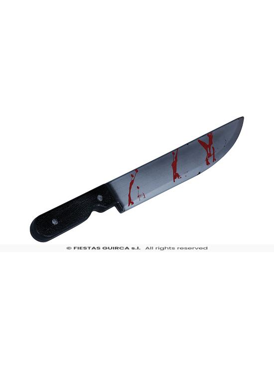 Faca com sangue, 50 cm.